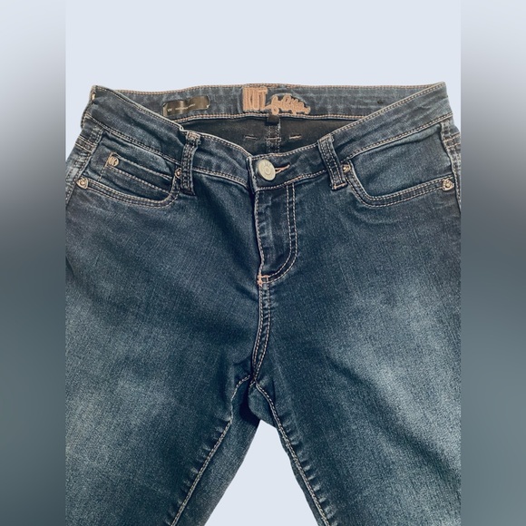 Kut From The Kloth Jeans 4 Viv Toothpick Skinny Mid Rise Medium Wash Stretch - Picture 2 of 9